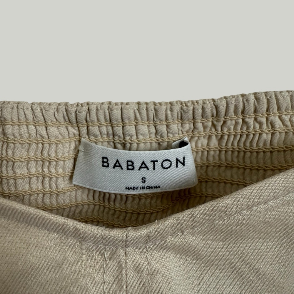 ARITZIA BABATON Blouse Women Size Small Beige Hadwyn Top Longsleeves Linen Blend - Picture 14 of 16